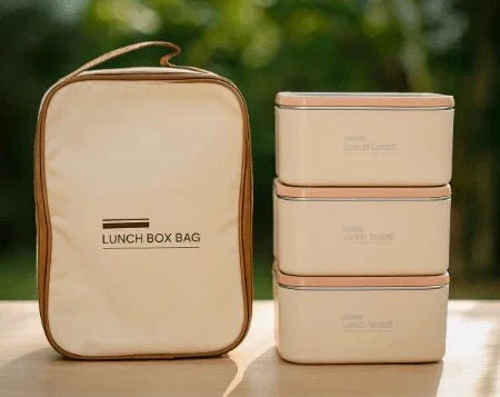 Lunch Box Set with Insulated Carry Bag